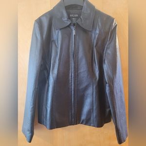 Leather Jacket from New York & Company Black , Large